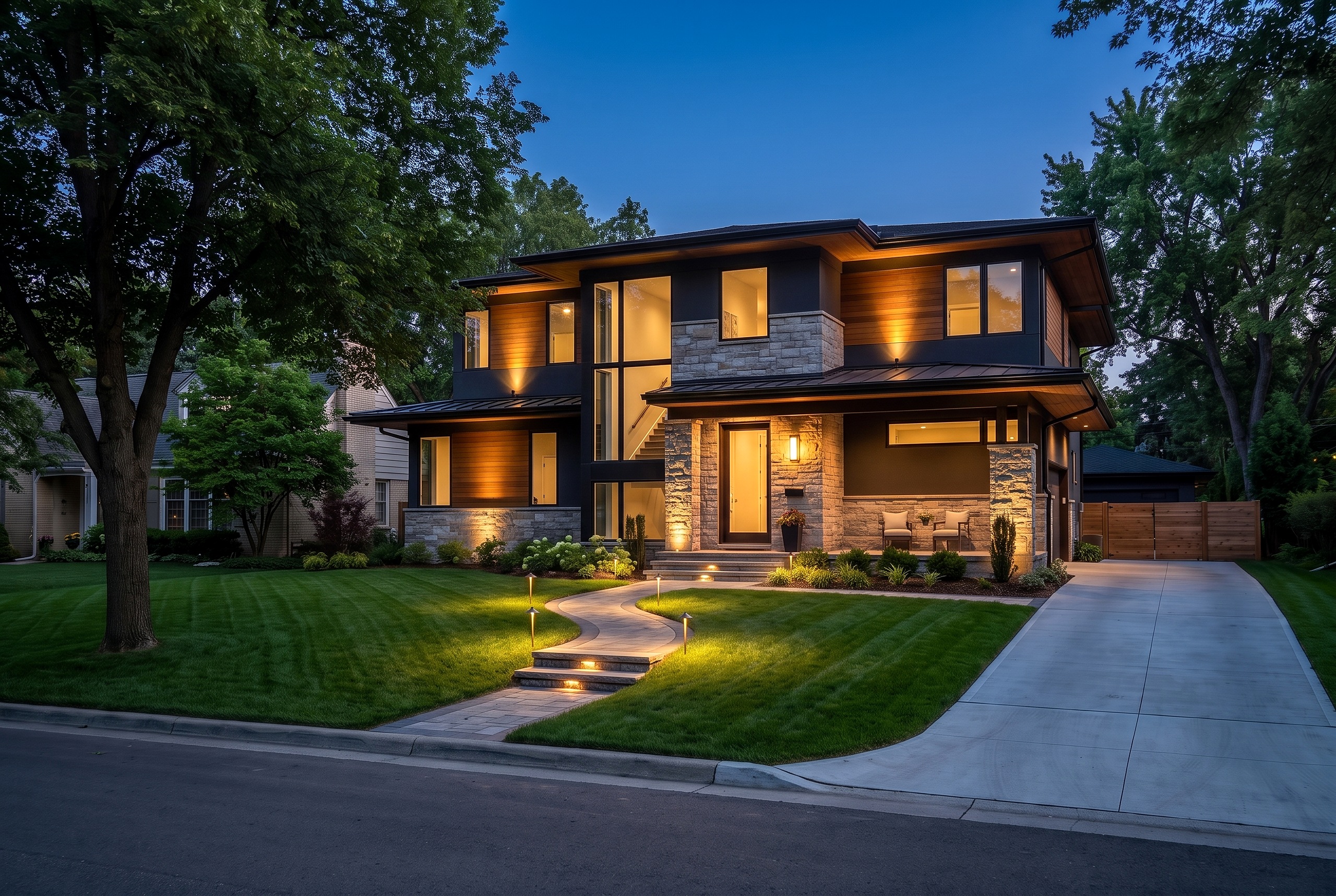 Modern front yard, Essential