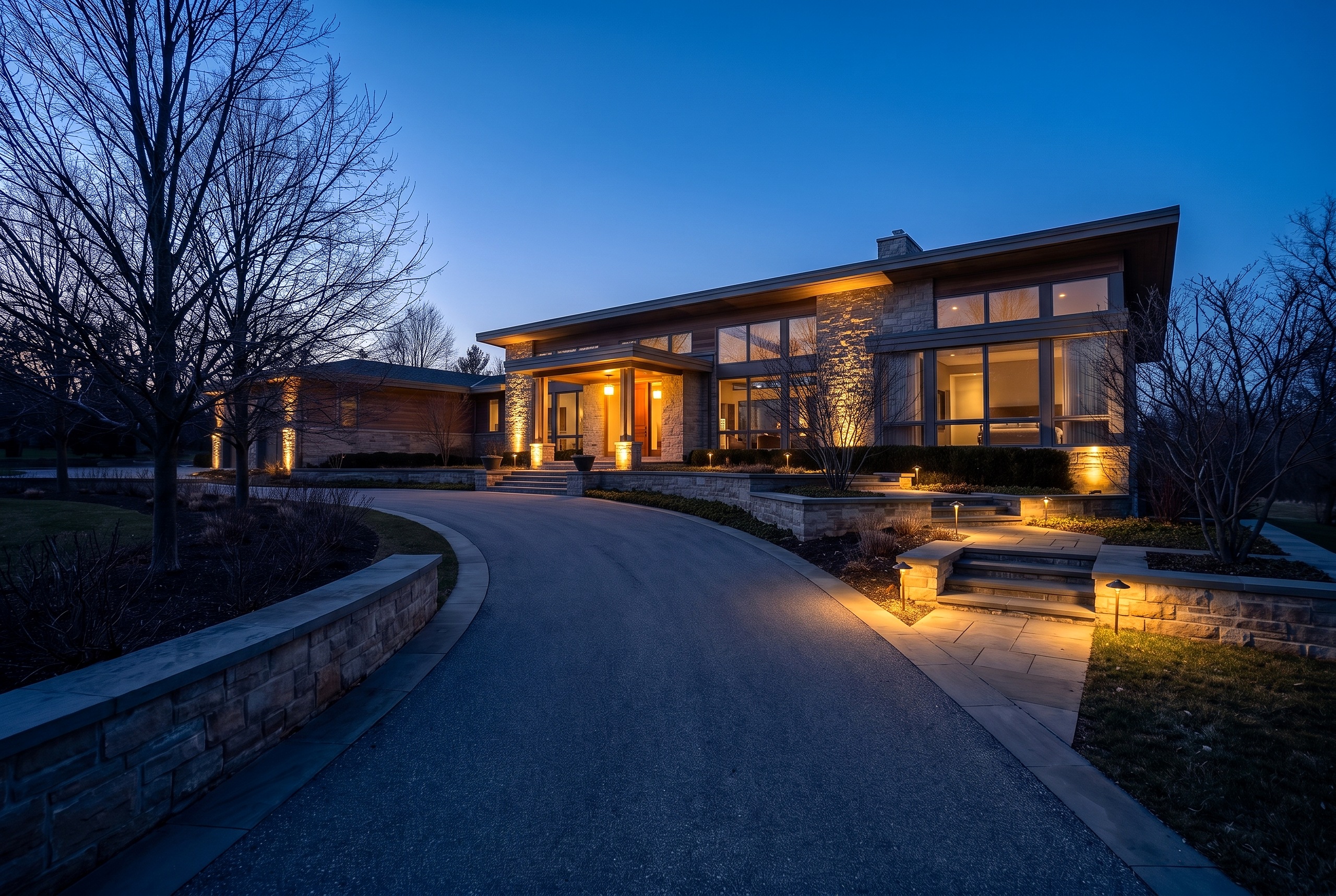 Contemporary front yard, Essential